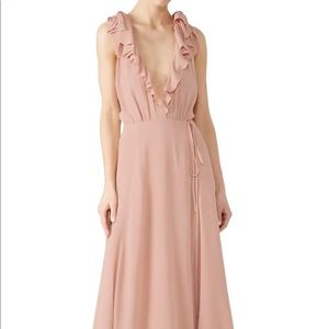 Reformation peppermint dress in pink, size small